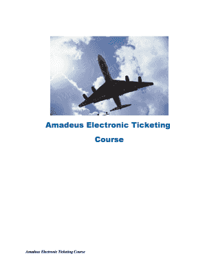 Amadeus Training Manual PDF  Form