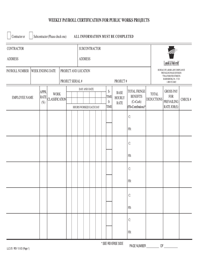  Llc 25 2003-2024