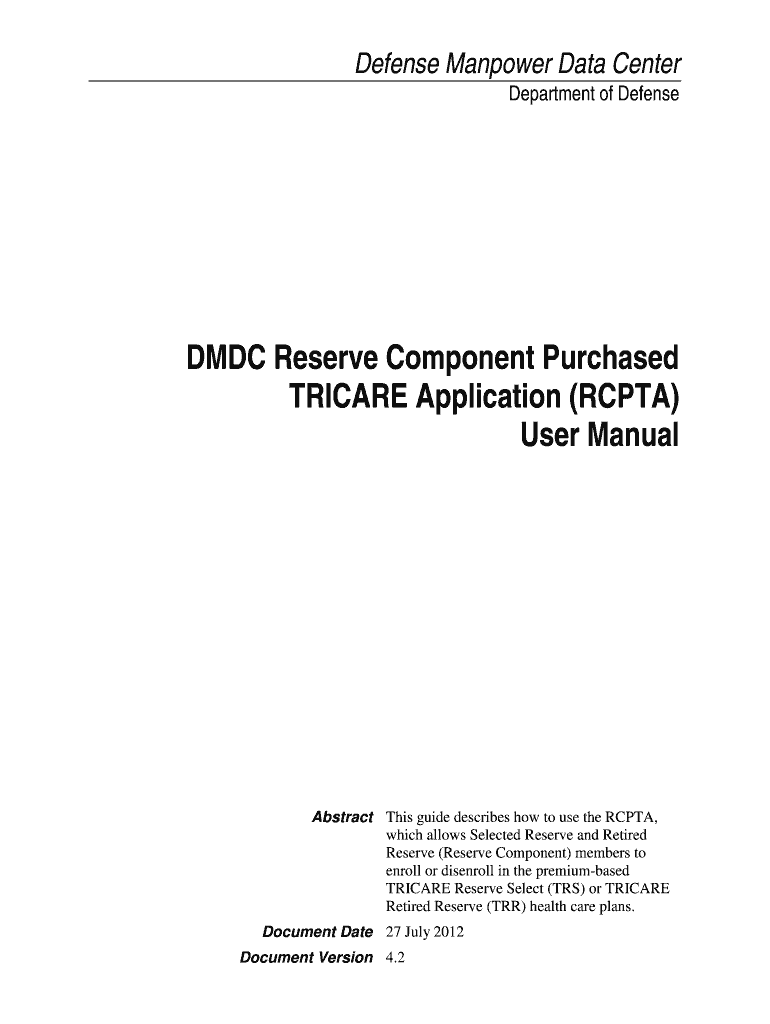 Dmdc Application PDF  Form