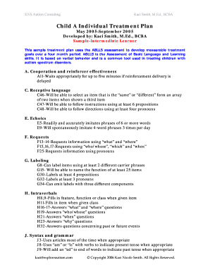 H16 Ablls Form