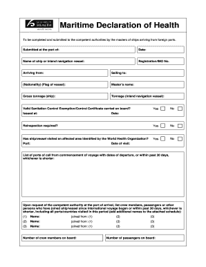 Ship Sanitation Control Exemption Certificate Fillable Form
