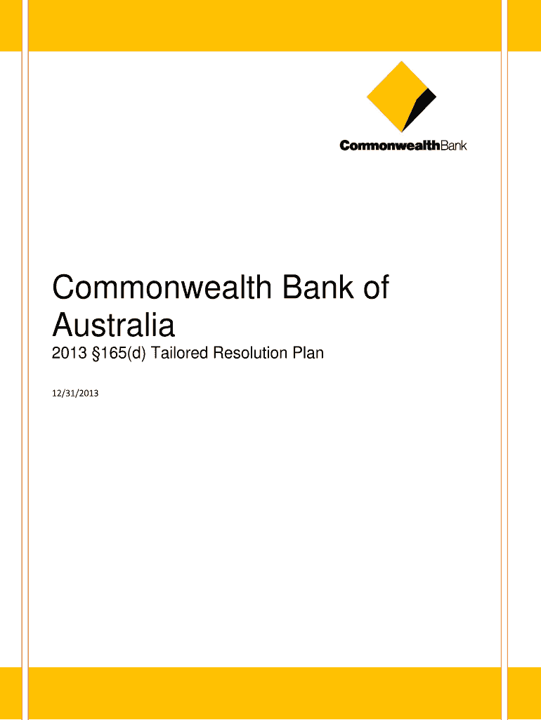  Commonwealth Bank of Australia Fdic 2013