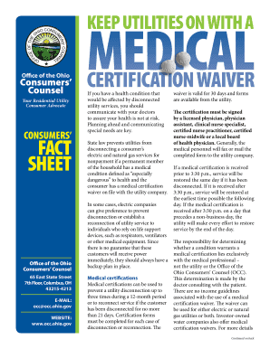 Duke Energy Medical Certificate  Form