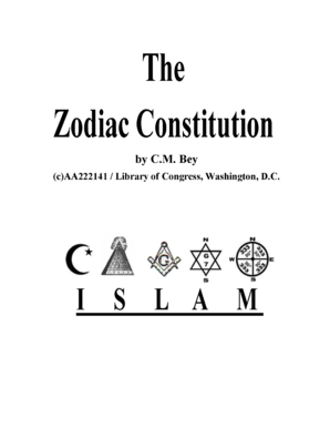 Zodiac Constitution  Form