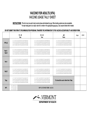 Bar Consumption Sheet  Form