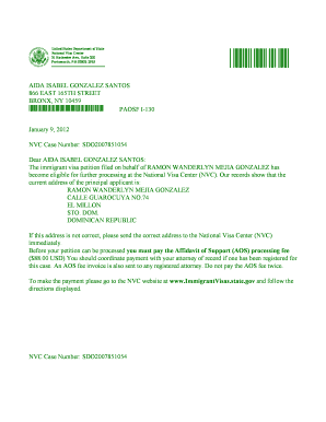 Nvc Welcome Letter Sample  Form