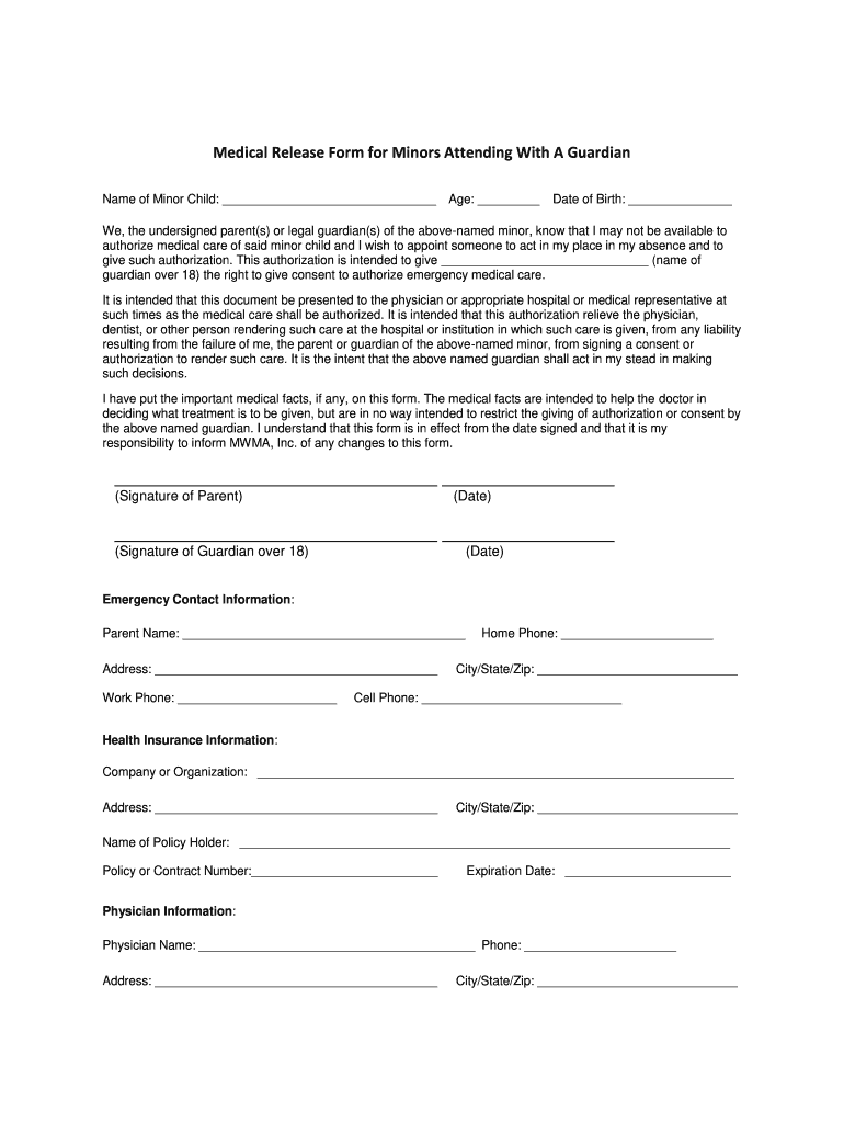 Medical Release  Form