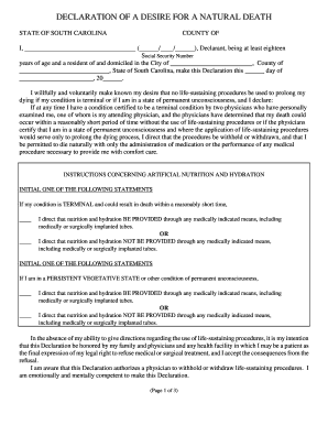 Declaration Desire Natural  Form