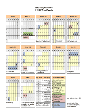 Fcps Calendar  Form