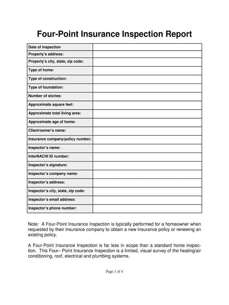 Home Inspection Forms