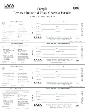  Miosha Forklift License 2015