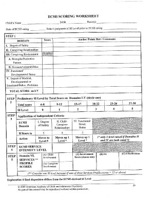 Ecsii Scoring Guide  Form