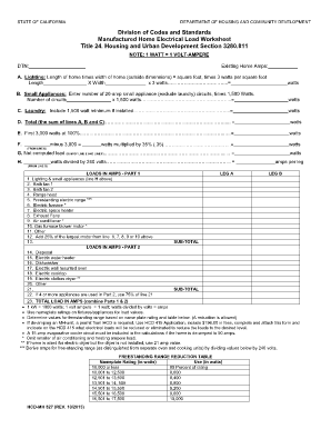 Hcd Codes and Standards  Form