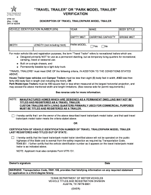 Vtr 141  Form