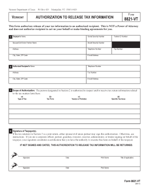 Vermont Department of Taxes Form