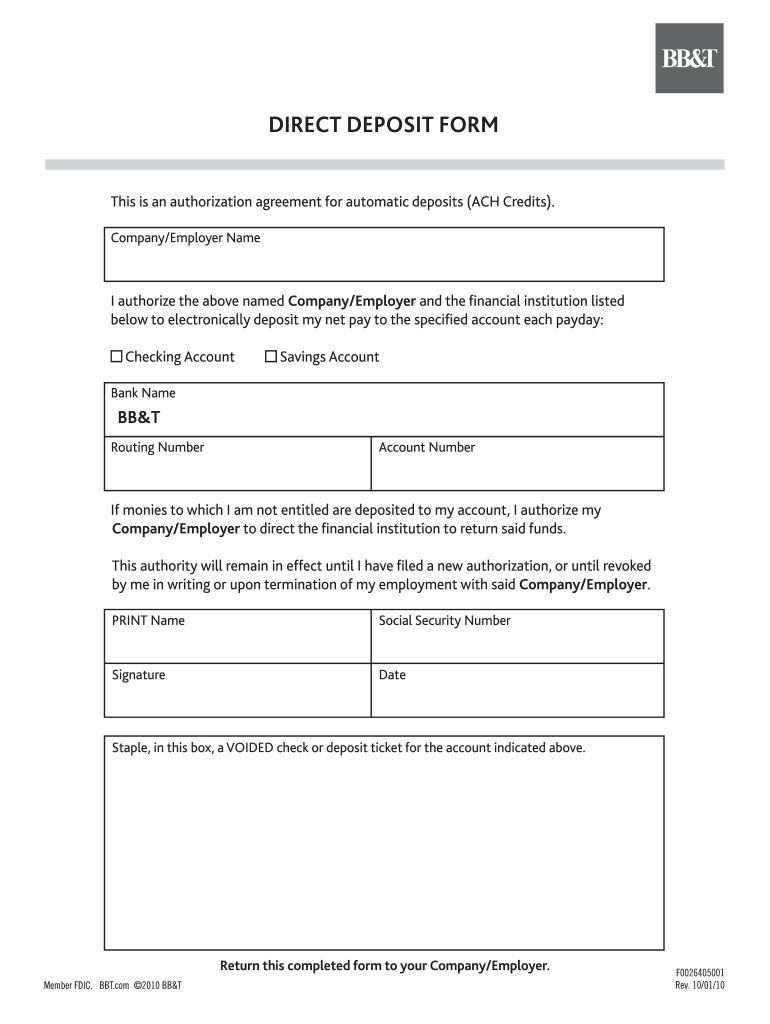 Print Bb T Deposit Slips  Form