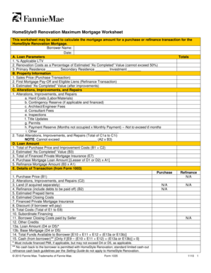 Fannie Mae Form 1035