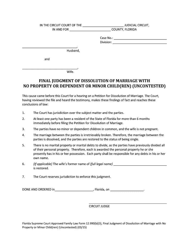  Florida B 3 Form 2015