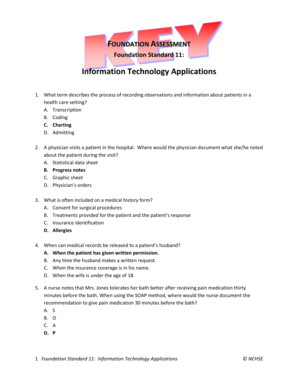 Foundation Standard 11 Information Technology Applications Answer Key