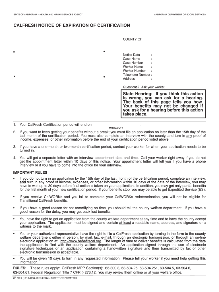  Calfresh Notice 2013-2023