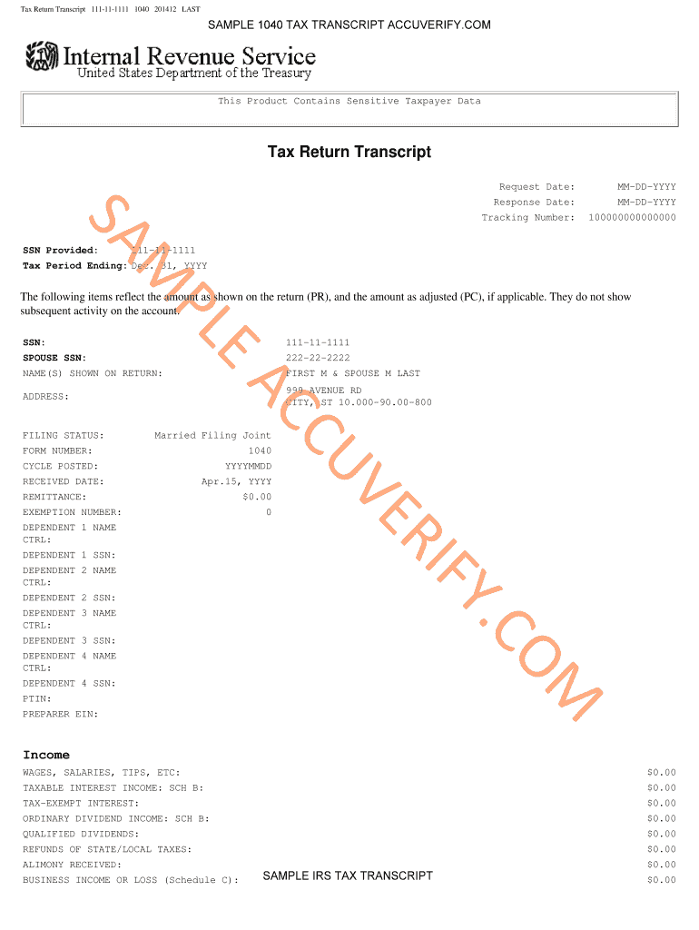 Copy of Tax Return  Form