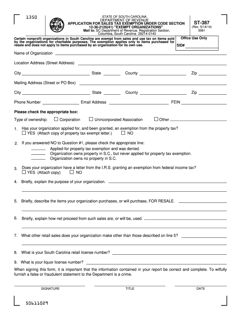  St 387  Form 2014