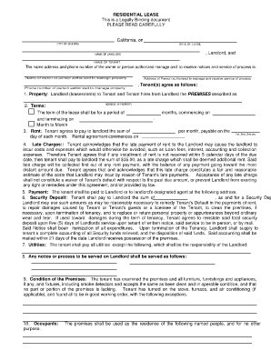 Binding Document Form