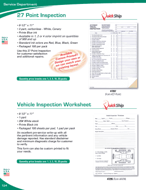 29 Point Inspection Checklist PDF  Form