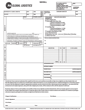 Waybill Form