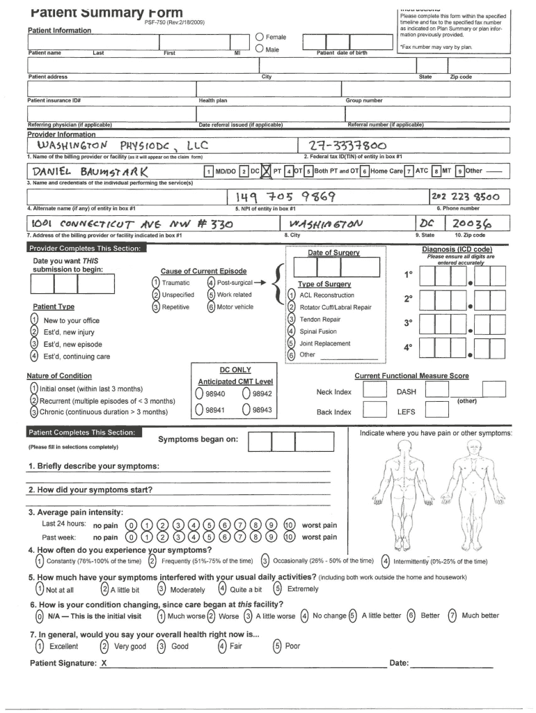 Psf Form