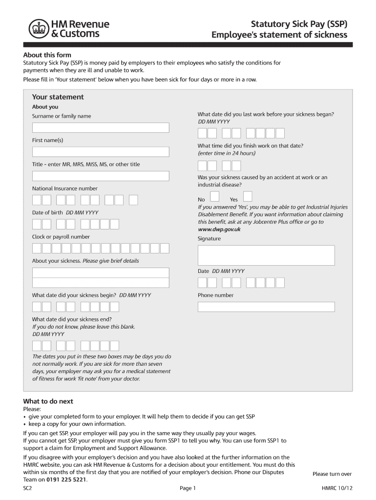 Get and Sign Printable Self Certification Form 
