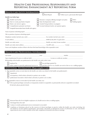 HEAlth CARE PROFESSiONAl RESPONSibility and REPORtiNG Njconsumeraffairs  Form