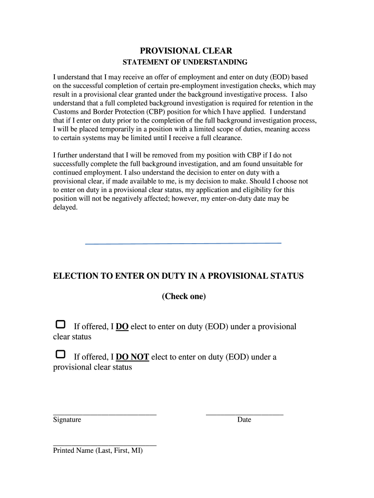 Get and Sign Cbp Clear  Form