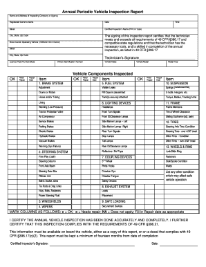 Printable New Automobile Inspection Form