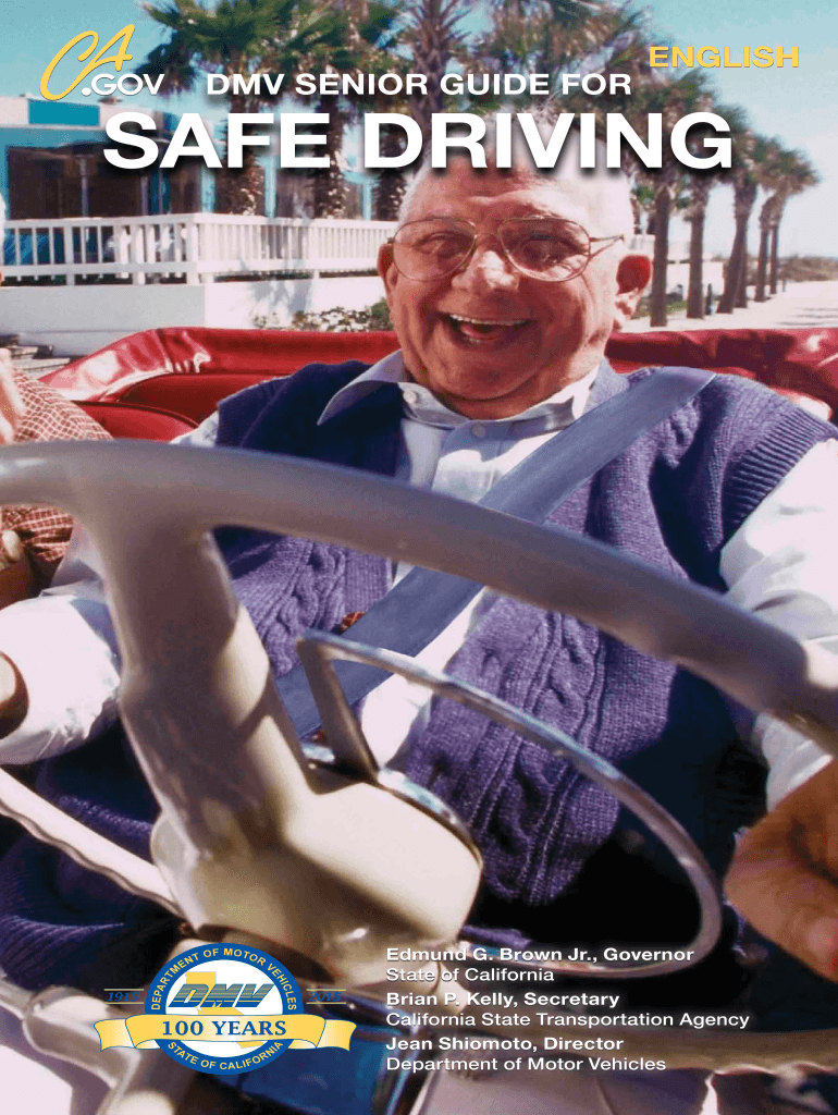 Dmv Senior Guide for Safe Driving  Form