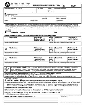 Express Scripts Claim Form