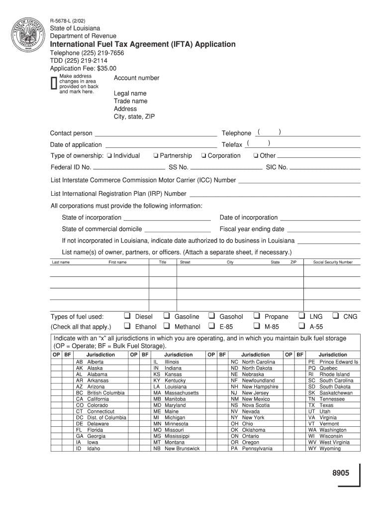 Ifta Louisiana  Form