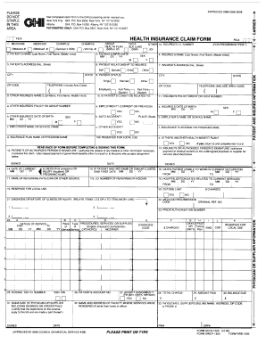 Blank Form of Hcfa