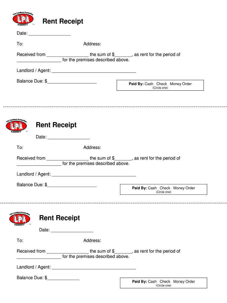 How to Get a Rental Receipt  Form