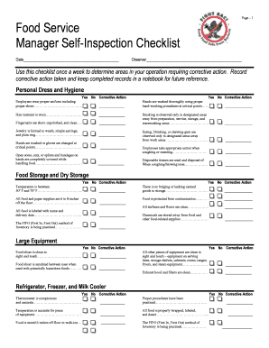 Self Inspection Form