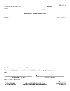 Conservatorship Forms California