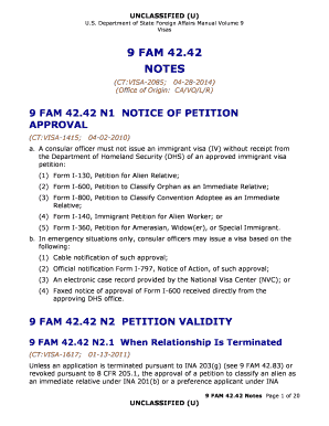 9 FAM 42 42 NOTES US Department of State State  Form