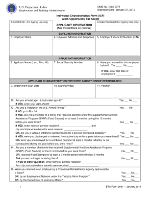 Individual Characteristics Form