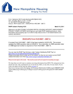 Fillable Hud Form 9887 9887a