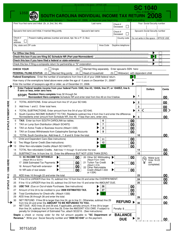  Sc1040 Form 2019