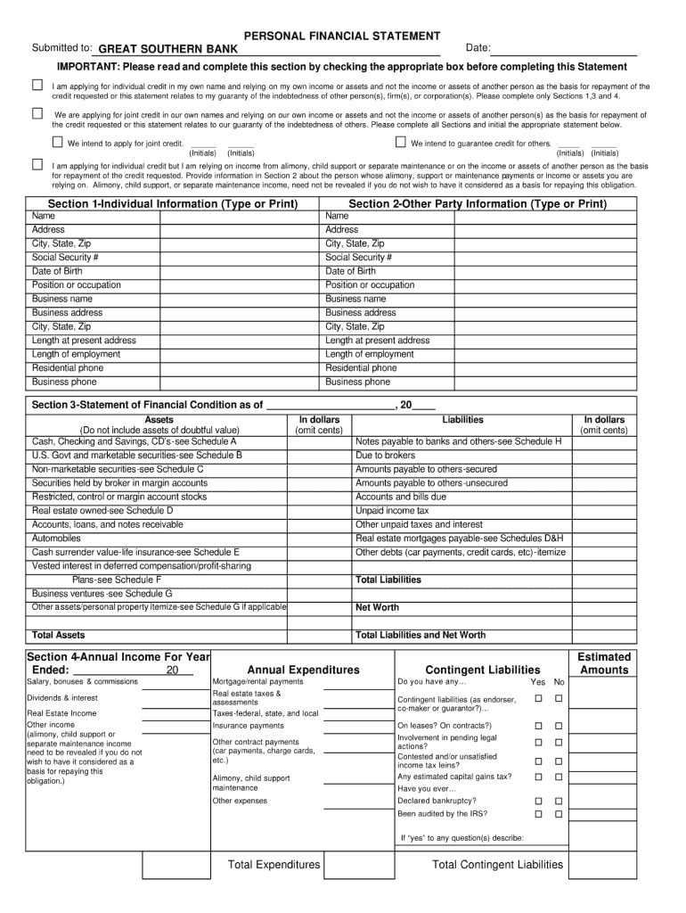 Financial Statement Other Than Bank Pictures Form