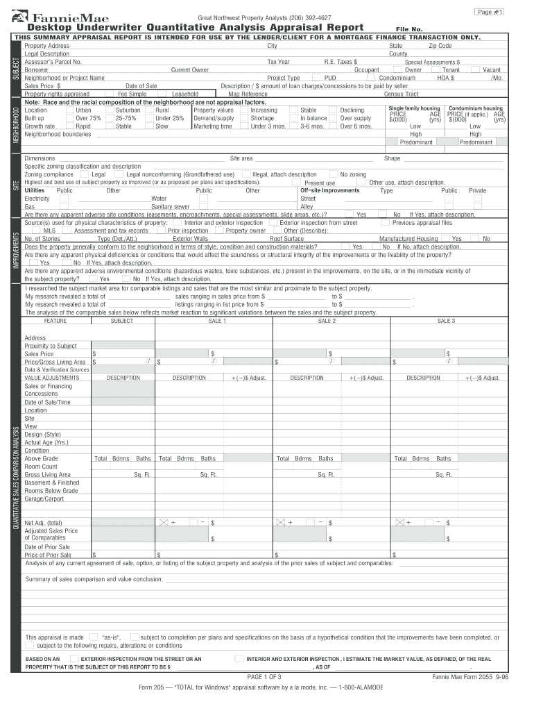  Desktop Appraisal Form 1996-2024