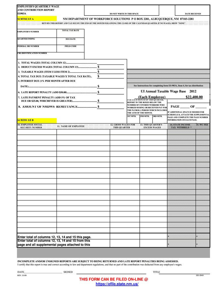 Es903a  Form