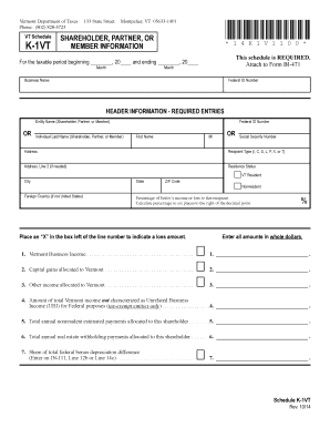  Tax Help Line 1 K 1vt  Form 2014