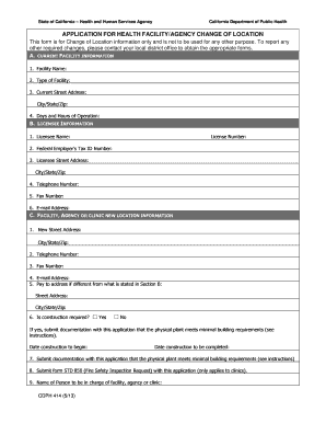 APPLICATION for HEALTH&amp;nbsp Cdph Ca  Form